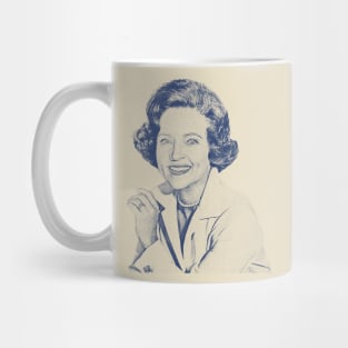 Betty White Vintage Blue Mug